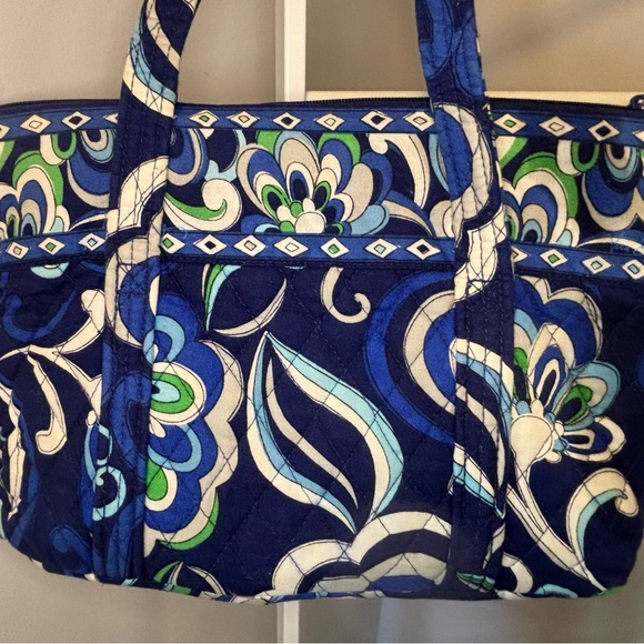 Vera Bradley Floral Blue Tote Bag - Picture 9 of 16